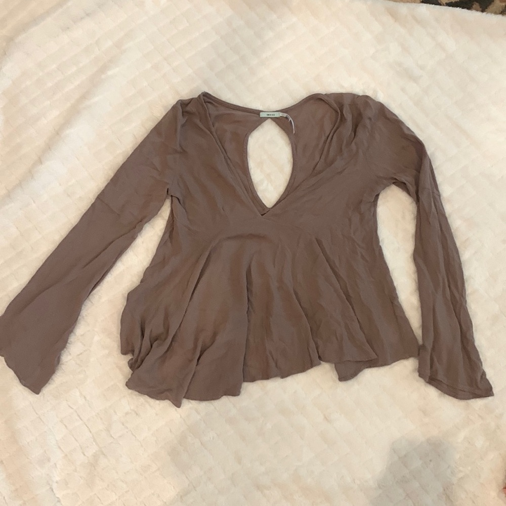 Flowy long blouse shirt